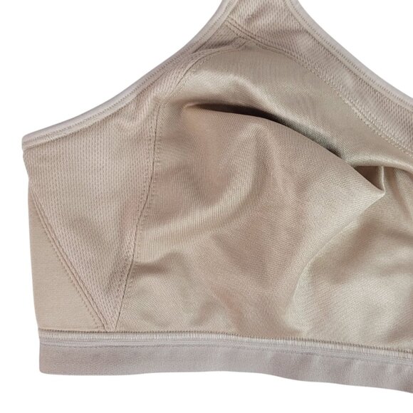 Playtex 18 Hour Wirefree Bra Tan 44DD Active Breathable Comfort Straps #4159 - Picture 4 of 11